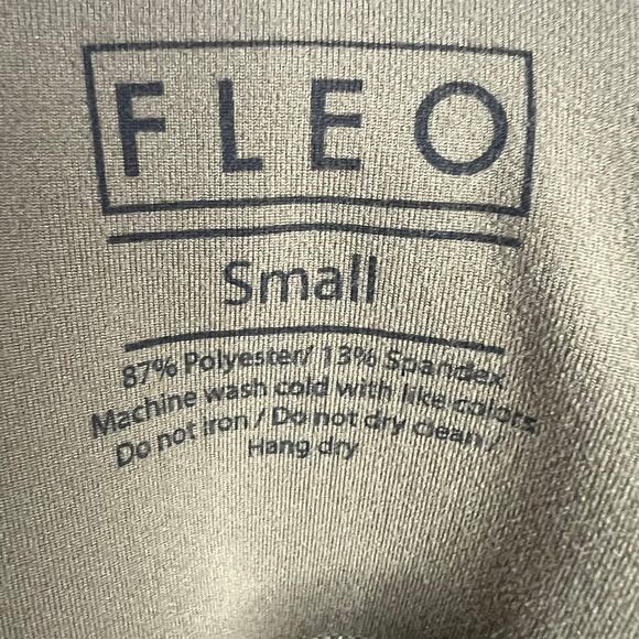 FLEO El Toro 7/8 Leggings High Rise Elastic Waist Tight Fit Green Womens Size S - Picture 7 of 8